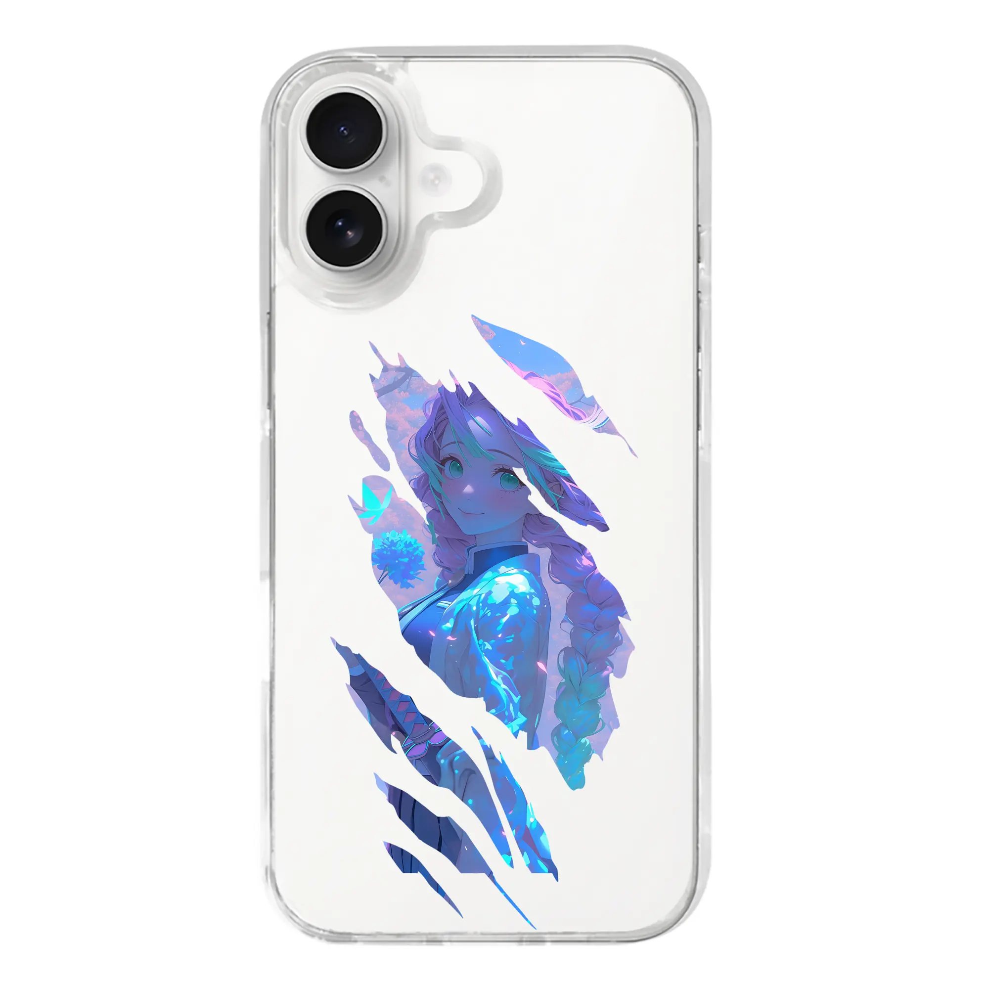 鬼滅の刃 グッズ,甘露寺 蜜璃 - iPhone 17シリーズ 透明スマホケース – 薄型・耐衝撃・精密フィット保護カバー